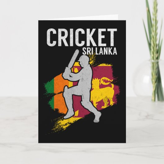 Carte Équipe de cricket du Sri Lanka  (Devant)