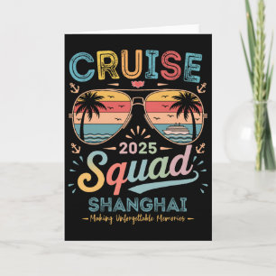Carte Équipe de croisière 2025 Shanghai Groupe de famill