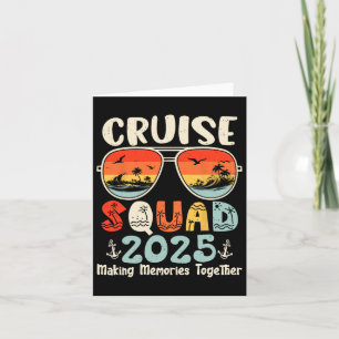 Carte Équipe de croisière 2025 Vacances d'été en famille