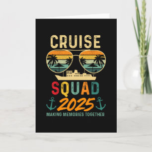 Carte Équipe de croisière 2025 Vacances en famille tenue