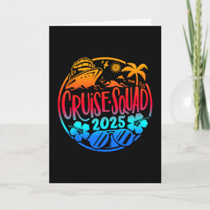 Carte Équipe de croisière 2026 Famille Amis Vacances Cor