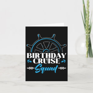 Carte Équipe de croisière d'anniversaire Cruising Bookin