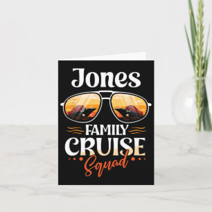 Carte Équipe de croisière de la famille Jones Jones Vaca