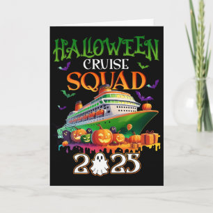 Carte Équipe de croisière effrayante Halloween 2025 Équi