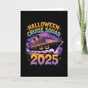 Carte Équipe de croisière Halloween 2025 Famille assorti