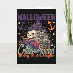 Carte Équipe de croisière Halloween 2025 Voyage Hallowee