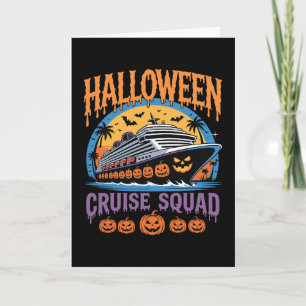 Carte Équipe de croisière Halloween Correspondant Groupe