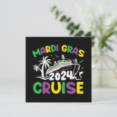 Carte Équipe de croisière Mardi Gras (Debout devant)