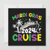 Carte Équipe de croisière Mardi Gras (Dos)
