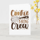 Carte Équipe de cuisson de biscuits amusants Création (Fleur jaune)