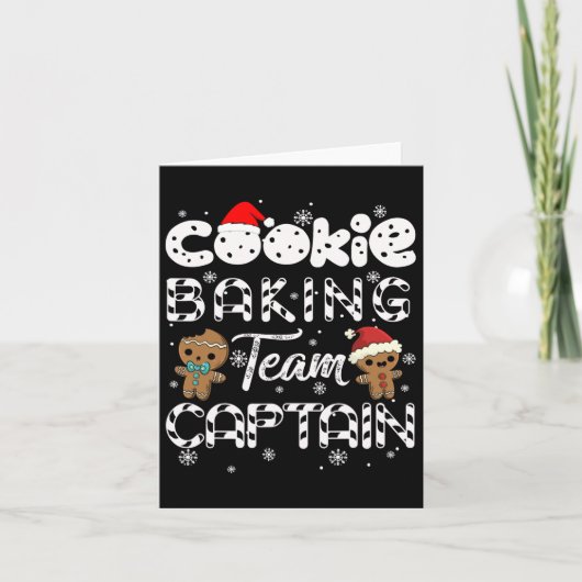 Carte Équipe de cuisson des biscuits Capitaine Gingerbre (Devant)