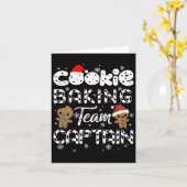 Carte Équipe de cuisson des biscuits Capitaine Gingerbre (Fleur jaune)