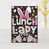 Carte Équipe de dame de déjeuner Funny Bunny Cafétéria F (Fleur jaune)