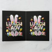 Carte Équipe de dame du déjeuner Funny Bunny (Intérieur)
