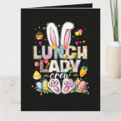 Carte Équipe de dame du déjeuner Funny Bunny (Devant)