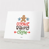 Carte équipe de fabrication de biscuits de Noël (Dos)