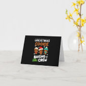 Carte Équipe de fabrication de biscuits de Noël | cadeau (Fleur jaune)