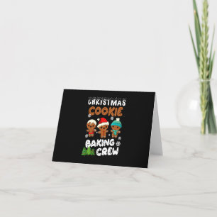 Carte Équipe de fabrication de biscuits de Noël cadeau