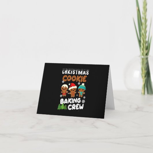 Carte Équipe de fabrication de biscuits de Noël | cadeau (Devant)