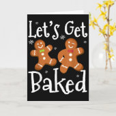 Carte Équipe de fabrication de biscuits Let's Get Baked  (Fleur jaune)