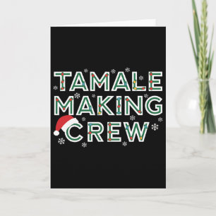 Carte Équipe de fabrication de tamales de Noël Nourritur