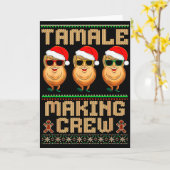 Carte Équipe de fabrication de tamales Saison des tamale (Fleur jaune)