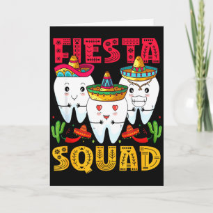 Carte Équipe de fête Cinco De Mayo Dentaire Fête mexicai