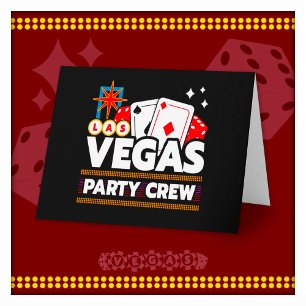 Carte Équipe de fête de Las Vegas Équipe de soirée à Las