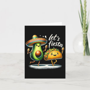 Carte Équipe de Fiesta Avocado Tacos Fêtons la Cinc Drôl