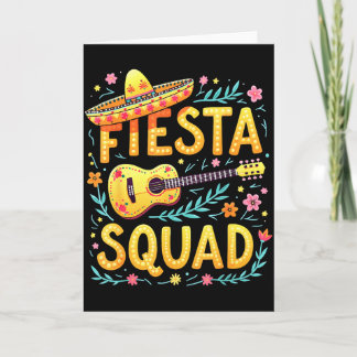 Carte Équipe de fiesta correspondant à la fête mexicaine
