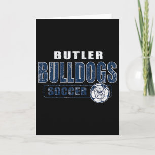 Carte Équipe de football vintage des Bulldogs de Butler