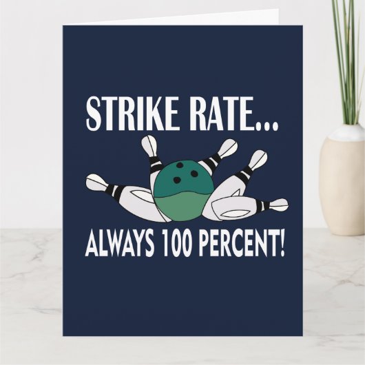 Carte Équipe de frappe de boule de quilles de bowling Sa (Devant)