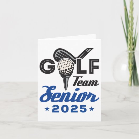 Carte Équipe De Golf Senior 2025 Graduation Night Cl De (Devant)