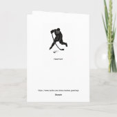 Carte Équipe de hockey sur glace Esprit "Fort Ensemble" (Dos)