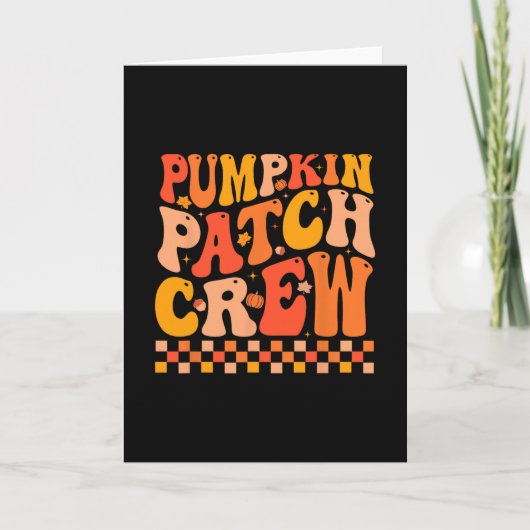 Carte Équipe de la groovy Pumpkin Patch ambiance d'autom (Devant)