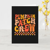 Carte Équipe de la groovy Pumpkin Patch ambiance d'autom (Fleur jaune)