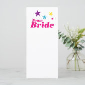 Carte Équipe de la mariée (Debout devant)