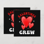 Carte Équipe de la Saint-Valentin cœur (Devant / Derrière)