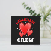 Carte Équipe de la Saint-Valentin cœur (Debout devant)