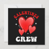 Carte Équipe de la Saint-Valentin cœur (Dos)
