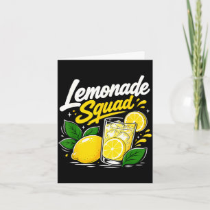 Carte Équipe de limonade équipe d'été buveur de citron b