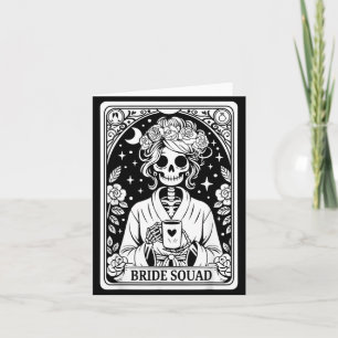 Carte Équipe de mariée squelette mariage enterrement de