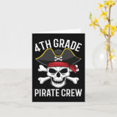 Carte Équipe de pirates de 4e année Halloween Costume ét (Fleur jaune)