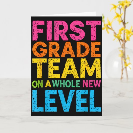 Carte Équipe de première année à un tout autre niveau pr (Fleur jaune)