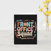 Carte Équipe de réception colorée Appréciation Quot (Fleur jaune)