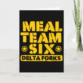 Carte Équipe de repas Six Delta Forks 
