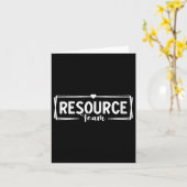 Carte Équipe de ressources pour femmes Enseignant en édu (Fleur jaune)