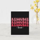 Carte Équipe de ressources super Enseignant de l'enseign (Fleur jaune)