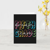 Carte Équipe de rêve 5e année Enseignant de 5e année Ret (Fleur jaune)