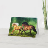 Carte Équipe de rêve - Chevaux islandais (Devant)